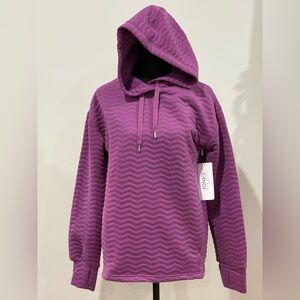 New Jones New York Sport S Women's Purple Hooded Sweater 707